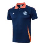 Polo Manchester United 2024-2025 Azul Naranja Polo Manchester United 2024-2025 Azul Naranja