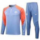 Sudadera De Training Inter Milan 2024-2025 Gris Naranja 3