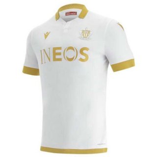 2ª Equipación Replica Camiseta OGC Nice 2021-2022 Blanco