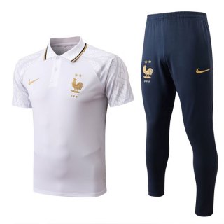 Polo Francia Conjunto Completo 2022-2023 Blanco