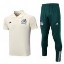 Polo México Conjunto Completo 2022-2023 Blanco Verde