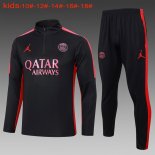 Ninos Sudadera De Training PSG 2024-2025 Negro Rosa