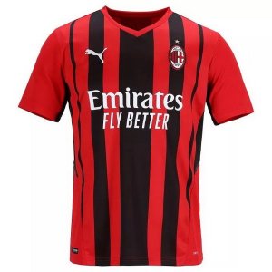 1ª Equipación Replica Camiseta AC Milan 2021-2022 Rojo