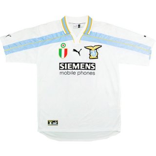 1ª Equipación Replica Camiseta Lazio Retro 2000 2002 Blanco