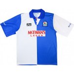 1ª Equipación Replica Camiseta Blackburn Rovers Retro 1994 1995 Blanco Azul 1ª Equipación Replica Camiseta Blackburn Rovers Retro 1994 1995 Blanco Azul