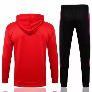 Chandal Con Capucha PSG 2021-2022 Rojo Negro Purpura