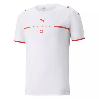 2ª Equipación Replica Camiseta Suiza 2021 Blanco