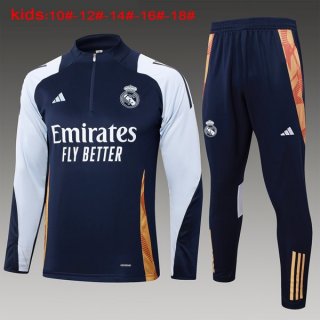 Niños Sudadera De Training Real Madrid 2024-2025 Azul 5