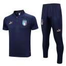 Polo Italia Conjunto Completo 2023-2024 Azul