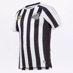 2ª Equipación Replica Camiseta Santos 2021-2022 Negro Blanco