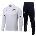 Sudadera De Training Manchester City 2022 Blanco Negro Sudadera De Training Manchester City 2022 Blanco Negro