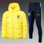 Abrigo Plumón Brasil Conjunto Completo 2024-2025 Amarillo Abrigo Plumón Brasil Conjunto Completo 2024-2025 Amarillo