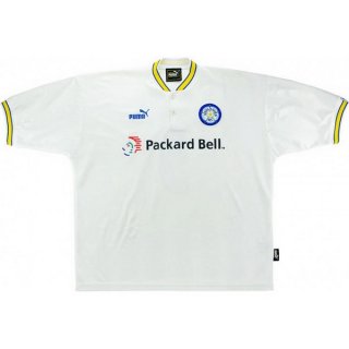 1ª Equipación Replica Camiseta Leeds United Retro 1997 1998 Blanco