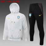 Rompevientos Brasil Conjunto Completo 2022 Blanco Negro Rompevientos Brasil Conjunto Completo 2022 Blanco Negro