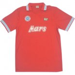 3ª Equipación Replica Camiseta Napoli Retro 1988 1989 Rojo