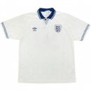 1ª Equipación Replica Camiseta Inglaterra Retro 1990 Blanco