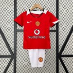 Camiseta Manchester United 1ª Equipación Niño Retro 2005 2006 Camiseta Manchester United 1ª Equipación Niño Retro 2005 2006