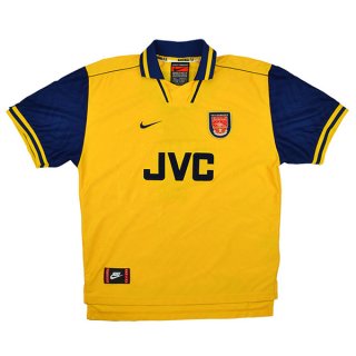 2ª Equipación Replica Camiseta Arsenal Retro 1996 1997 Amarillo