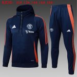 Ninos Sudadera Con Capucha Manchester United 2025-2026 Azul 5 Ninos Sudadera Con Capucha Manchester United 2025-2026 Azul 5