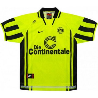 1ª Equipación Replica Camiseta Dortmund Retro 1996 1997 Amarillo