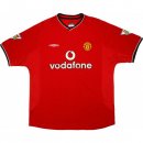 1ª Equipación Replica Camiseta Manchester United Retro 2000 2002 Rojo