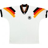 1ª Equipación Replica Camiseta Alemania Retro 1992 1994 Blanco