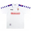 2ª Equipación Replica Camiseta Fiorentina FILA Retro 1998 1999 Blanco