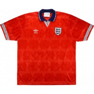 2ª Equipación Replica Camiseta Inglaterra Retro 1990 Rojo