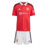 Camiseta Manchester United 1ª Equipación Niño 2022-2023