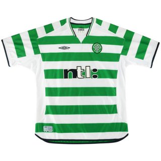 1ª Equipación Replica Camiseta Celtic Retro 2001 2003 Verde