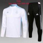 Niños Chandal Real Madrid 2022 Blanco Negro Niños Chandal Real Madrid 2022 Blanco Negro