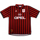 1ª Equipación Replica Camiseta AC Milan Retro 1999-2000 Rojo