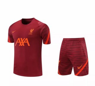 Camiseta Entrenamiento Liverpool Conjunto Completo 2021-2022 Rojo