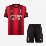 Camiseta AC Milan 1ª Equipación Niños 2023-2024