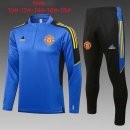 Niño Sudadera De Training Manchester United 2022 Azul Negro