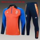 Niños Sudadera De Training Juventus 2024-2025 Naranja Azul 3