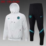 Rompevientos Inter Milan Conjunto Completo 2022 Blanco Negro Rompevientos Inter Milan Conjunto Completo 2022 Blanco Negro