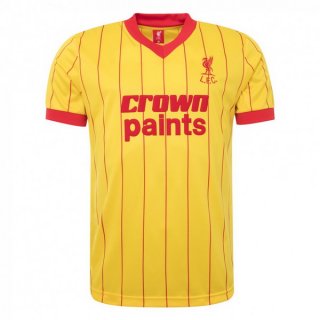 2ª Equipación Replica Camiseta Liverpool Retro 1982 1983 Amarillo