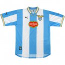 1ª Equipación Replica Camiseta Lazio Retro 1999 2000 Azul Blanco