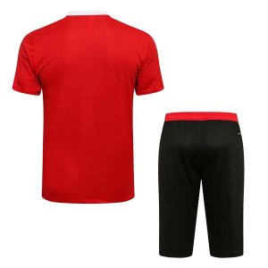 Camiseta Entrenamiento Manchester United Conjunto Completo 2022 Rojo Negro