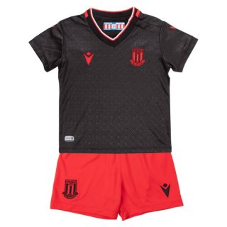 Camiseta Stoke City 2ª Equipación Niño 2022-2023 Negro