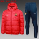 Abrigo Plumón Barcelona Conjunto Completo 2024-2025 Rojo