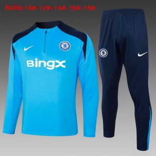 Niños Sudadera De Training Chelsea 2024-2025 Azul 5