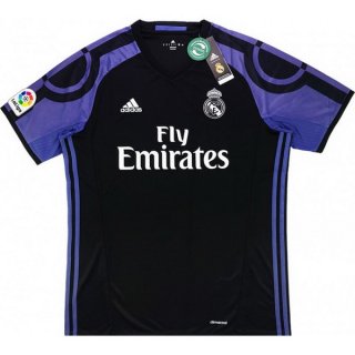 3ª Equipación Replica Camiseta Real Madrid Retro 2016 2017 Negro