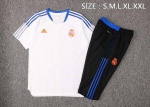 Camiseta Entrenamiento Real Madrid Conjunto Completo 2022 Blanco Negro