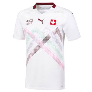 2ª Equipación Replica Camiseta Suiza 2020 Blanco