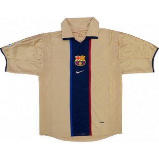 2ª Equipación Replica Camiseta Barcelona Retro 2001 2003 Amarillo