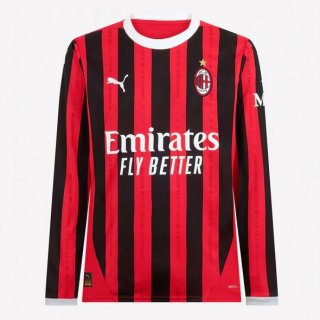 Tailandia Camiseta AC Milan 1ª Equipación ML 2024-2025