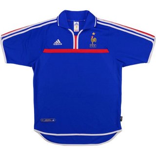 1ª Equipación Replica Camiseta Francia Retro 2000 Azul