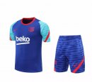 Camiseta Entrenamiento Barcelona Conjunto Completo 2021-2022 Azul